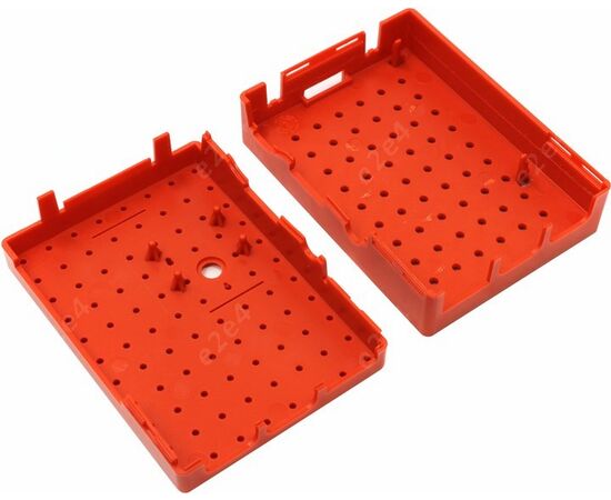  Корпус ACD RA183 red для микрокомпьютера Raspberry Pi 3 Red ABS Plastic Building Block case for Raspberry Pi 3 