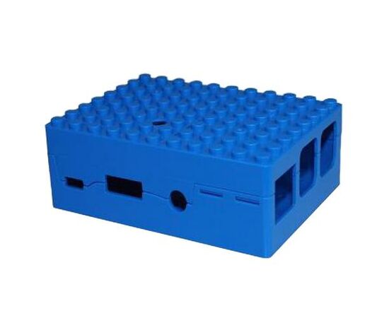  Корпус ACD RA184 blue для микрокомпьютера Raspberry Pi 3 Blue ABS Plastic Building Block case for Raspberry Pi 3 