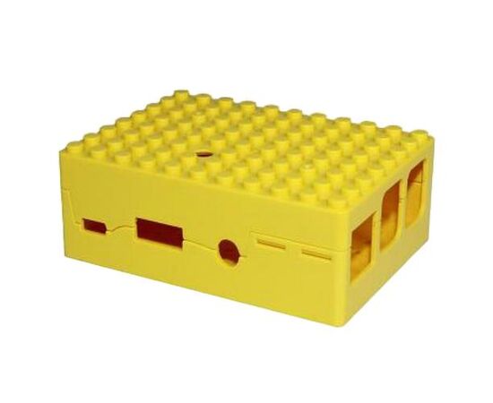 Корпус ACD RA185 yellow для микрокомпьютера Raspberry Pi 3 Yellow ABS Plastic Building Block case for Raspberry Pi 3 