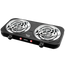  Электрическая плитка Centek CT-1509 (Black) 2 конфорки ТЭН 140мм, 2000Вт, индикатор работы 
