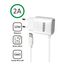  Зарядное устройство 2А microUSB 1м.,Белый 