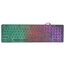  Клавиатура Oklick 420MRL черный USB slim Multimedia LED 
