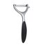  Овощечистка LARA LR07-46 горизонтальное лезвие цинковый сплав, нерж.сталь с прорезиненной ручкой 