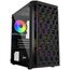  Корпус Powercase Mistral Micro T3B CMIMTB-L3, Tempered Glass, Mesh, 2x 140mm + 1х 120mm 5-color fan, чёрный, mATX 