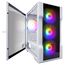  Корпус 1STPLAYER Trilobite T3-G T3-G-WH-4F1-W White mATX TG 4x 120mm LED fans inc 