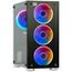  Корпус ExeGate Mistery X2 EX294382RUS Minitower (mATX, без БП, 2*USB+1*USB3.0, аудио, черный, 4 вент. 12см с RGB подсветкой) 