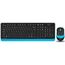  Клавиатура + мышь A4Tech Fstyler FG1010 blue 