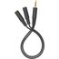  Адаптер аудио A4Tech AD-3P 2xJack 3.5 (f)/Jack 3.5 (m) 0.2м черный 