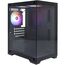  Корпус 1STPLAYER Miku Mi2 Black (Mi2-BK-3F1) / mATX / 3x120mm LED fans 