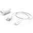  Комплект зарядного устройства HAMA H-183266, USB, 8-pin Lightning (Apple), 2.4A, белый 