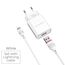  СЗУ Borofone BA20A 5V/2,1A 1USB Sharp single port + lightning cable, white 